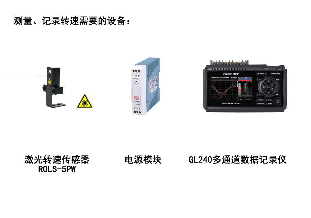 利用光电转速传感器测量并记录设备转速